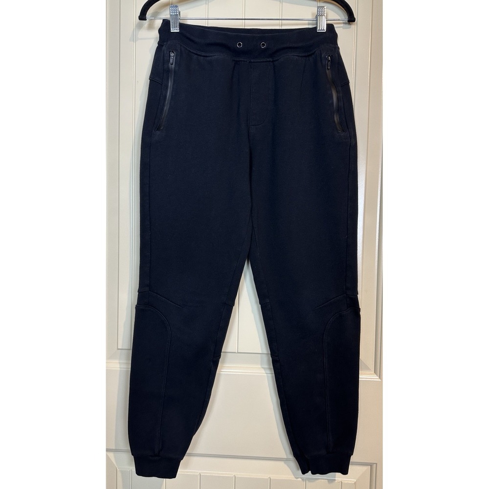 ID Ideology Men's‎ black Performance Sweatpants Joggers Size S zip pockets